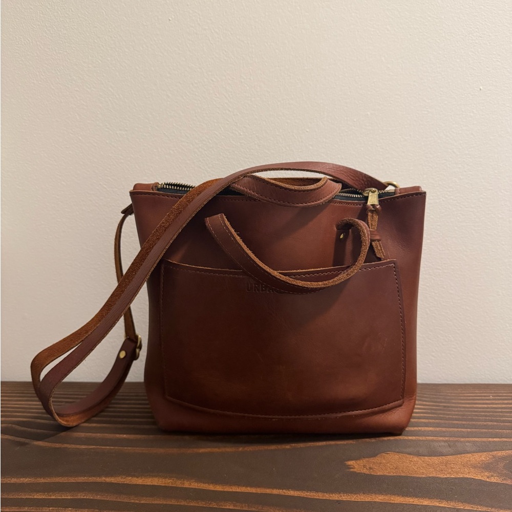 UrbanSouthern brown shoulder/crossbody leather bag